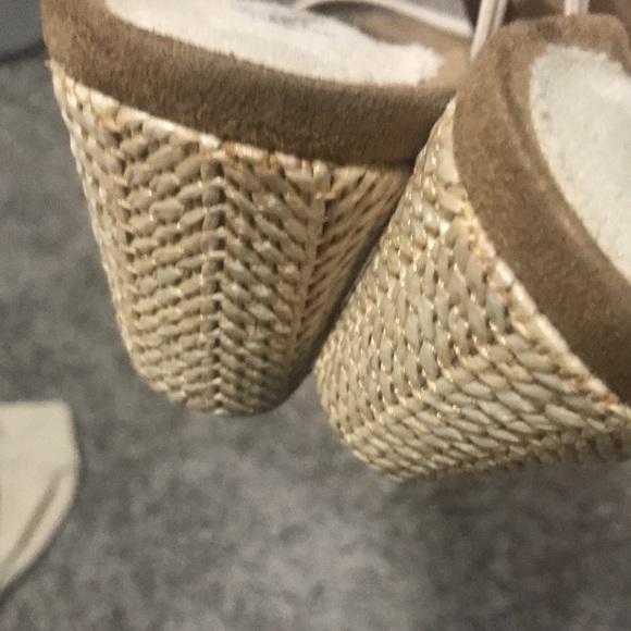 Style & Co canvas wedge sandals T strap NWOT size 11 M - Picture 3 of 4